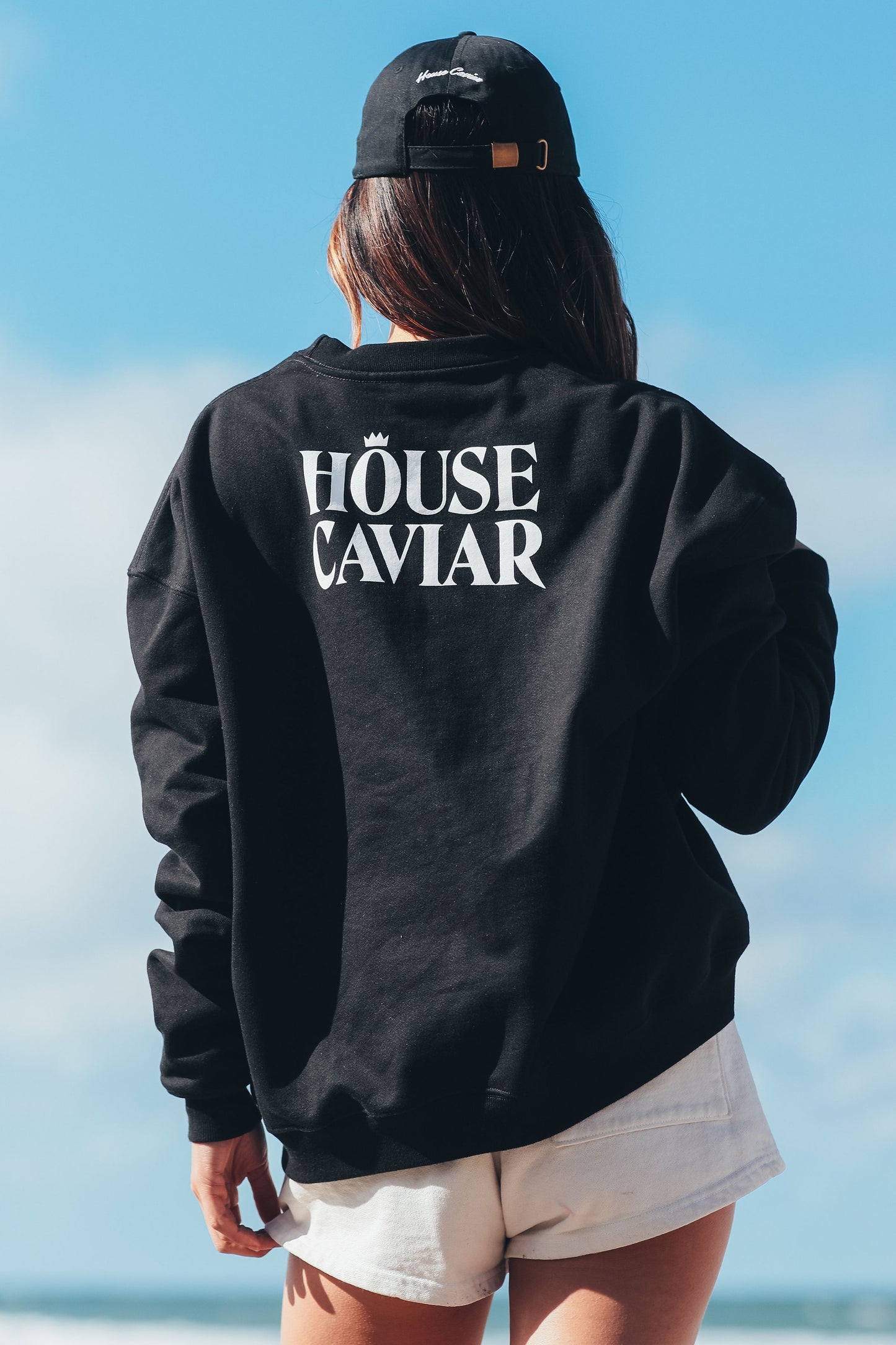 House Caviar Ultra Heavyweight Black Crewneck