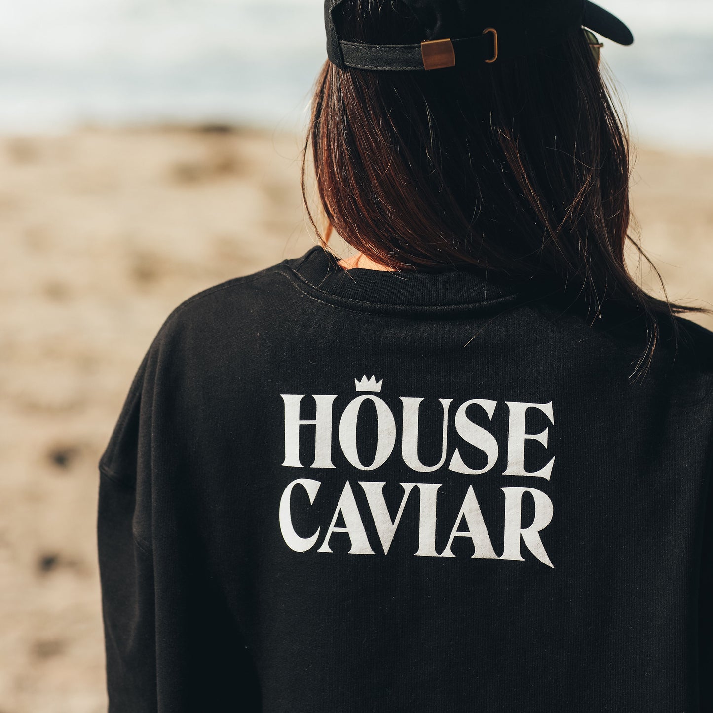 House Caviar Ultra Heavyweight Black Crewneck